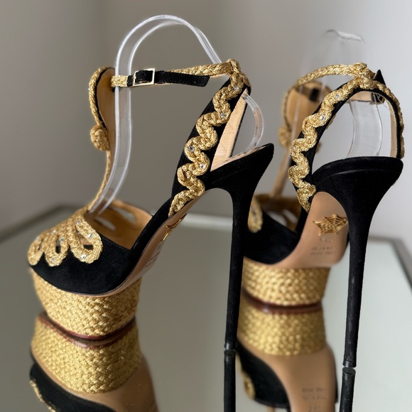 Charlotte Olympia “Rapunzel” Braided Platform Sandals $1,595 38.5 - Picture 8 of 13